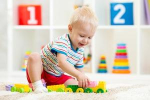 Child Playing with Blocks